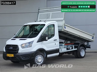 Ford Transit 130pk Kipper Dubbellucht Trekhaak Euro6 Kipper Tipper Benne 2m3