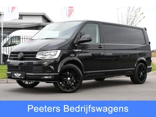 Volkswagen Transporter 2.0 TDI L2H1 Black Edition Highline Adaptieve Cruise, Camera, Carplay, Leder, Trekhaak, Sensoren, 150pk, Automaat, Uniek!