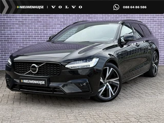 Volvo V90 B4 D Plus Dark | Trekhaak | Schuif/kantel Panoramadak | Memory | Harman/Kardon | Leder | BLIS | Adaptive cruise | Pilot assist | DAB | Extra getint glas |