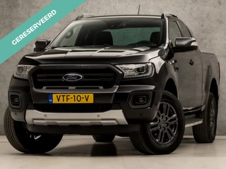Hoofdafbeelding Ford Ranger Ford Ranger 2.0 Wildtrak Supercab 213Pk Automaat (APPLE CARPLAY, GROOT NAVI, CAMERA, LEDER, TREEPLANKEN, TREKHAAK, ZWART HEMEL, STOELVERWARMING, KEYLESS, NIEUWSTAAT)
