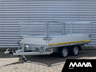 Eduard K4 3318 Driezijdige Kipper 3500kg 2 assen Tandem 330X180 cm Geremd