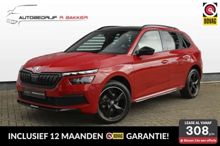 Hoofdafbeelding Škoda Kamiq Skoda Kamiq 1.5 TSI ACT Monte Carlo // 150PK - Panoramadak - Apple CarPlay & Android Auto - Camera - All-season - 1e eigenaar