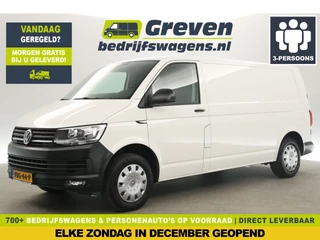 Volkswagen Transporter 2.0 TDI L2H1 Airco Cruise Carplay Navigatie PDC 3 Persoons Elektrpakket Trekhaak