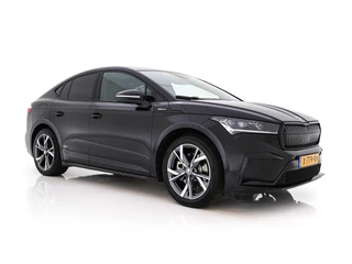 Hoofdafbeelding Škoda Enyaq Coupe Škoda Enyaq Coupe 85 Sportline [ 3-Fase-11kW] {SOH-95%} (INCL-BTW) Aut. *PANO |  LEATHER-ALCANTARA | FULL-LED | BLINDSPOT | HEATED-SPORTSEATS | CAMERA | KEYLESS | PRIVACY-GLASS | ADAPTIVE-CRUISE | SHIFTPADDLES | TOWBAR | 20''ALU*