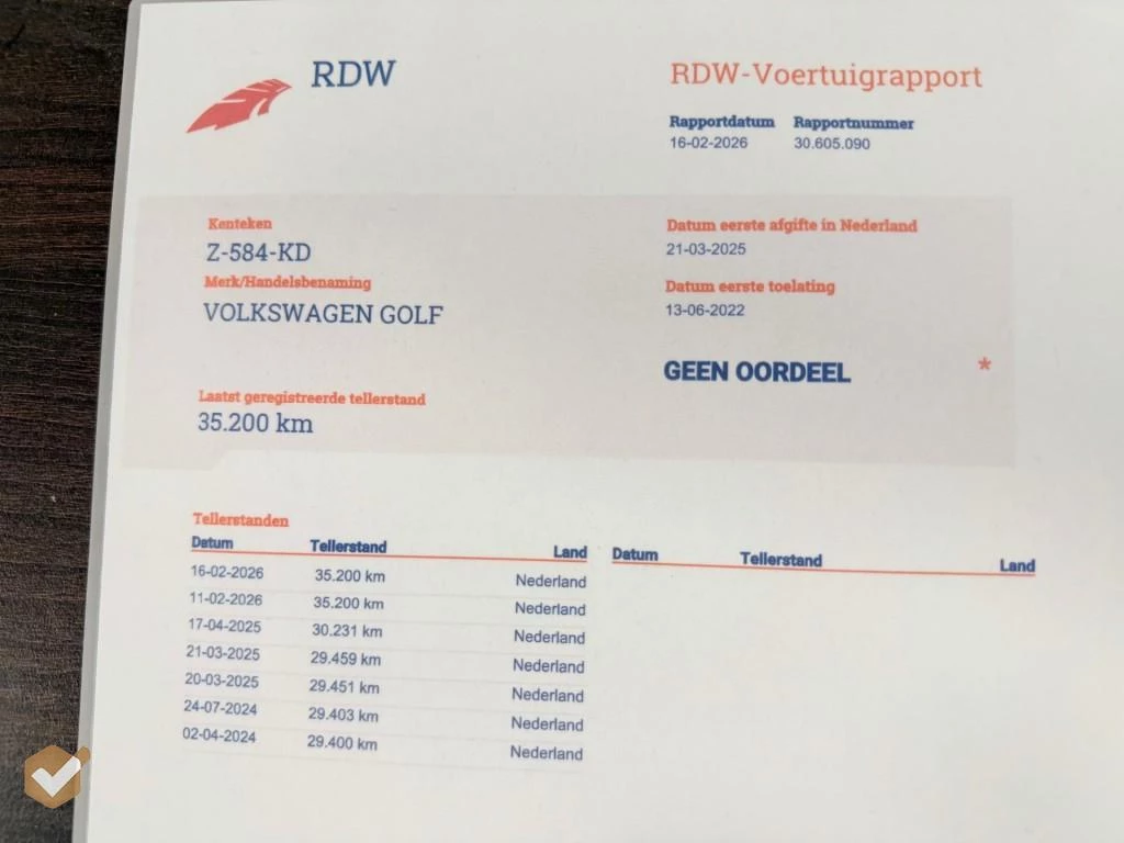 Hoofdafbeelding Volkswagen Golf