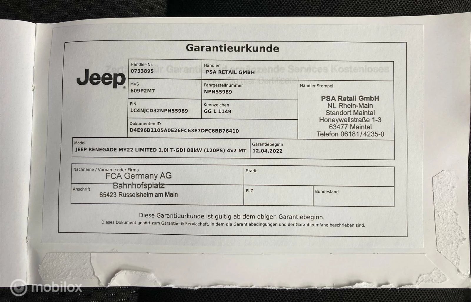 Hoofdafbeelding Jeep Renegade