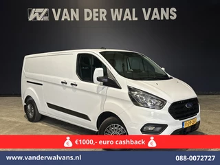 Ford Transit Custom 2.0 TDCI 130pk L2H1 Euro6 ** Airco | LED | Cruisecontrol | Verwarmde voorruit | Parkeersensoren Bijrijdersbank, 2800kg trekvermogen