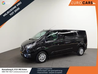 Ford Transit Custom 300 2.0 TDCI L2H1 Limited Dubbele cabine Automaat Navi| Airco 2 Schuifdeuren Trekhaak PDC V& A Carplay DAB