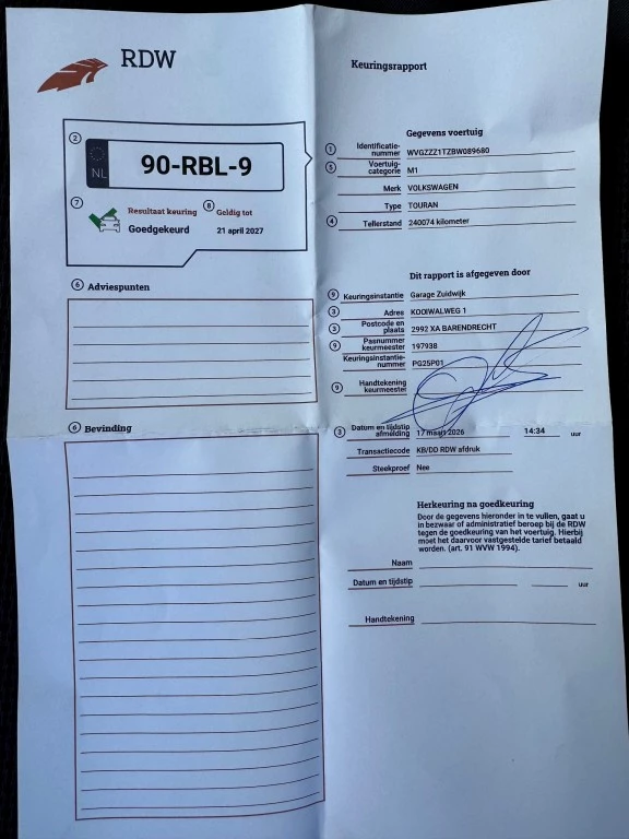 Hoofdafbeelding Volkswagen Touran