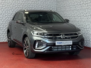 Volkswagen T-Roc 1.5 TSI 2025 R-LINE INDIUM 150PK TREKHAAK IQ LIGHT ALCANTARA ELEK.KLEP CARPLAY STOEL/STUUR VERW. 18"LMV VIR.COCKPIT 2025 RLINE R LINE "Volkswagen rijden begint bij Topautos.nl – 75 topmodellen direct op voorraad!"