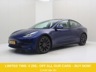 Tesla Model 3 Performance AWD 486pk 75 kWh FACELIFT [ AUTOPILOT+567KM WLTP+PREMIUM AUDIO ]
