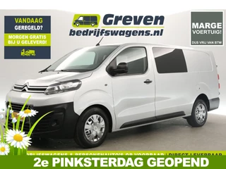 Citroën Jumpy 2.0 BlueHDI L3H1 Marge Dubbele Cabine Airco Cruise Carplay Navi 5 Persoons PDC Elektrpakket