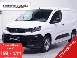 Peugeot Partner 1.5 BlueHDi 100 pk L1 Airco, Apple Carplay Cruise Control, Laadruimte pakket, PDC achter, 3-Zits