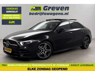 Mercedes-Benz A-Klasse 180 AMG Pano Sfeerverl. Burmester Camera Virtual LED Memory Clima Cruise Navi PDC 18''LMV