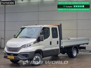 Iveco Daily 35C21 3.0L Automaat 210PK 2025-Model Open laadbak Dubbel Cabine Dubbellucht CarPlay ACC LED 3,5T Trekvermogen Euro6 Pritsche Pickup Airco Dubbel cabine