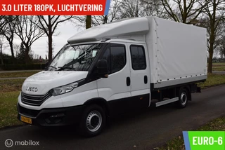 Iveco Daily 35S18D 3.0 180pk |Open Laadbak met huif | Dubbele Cabine | wb410 DC