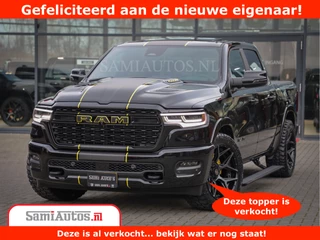 Dodge Ram 1500 Limited Night High Output 540HP 706Nm | Massage + Full Option | De Meest Luxe en Volle Pick-Up in zijn Klasse | Comfortabele Dubbele Cabine met Royale 5 Zitplaatsen | BPM vrij | Nu Leverbaar uit Voorraad | Voorraad Nr 2337 - 7694