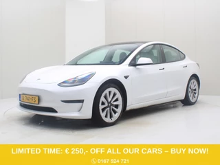 Tesla Model 3 Long-Range AWD 351pk 75 kWh FACELIFT [ TREKHAAK+WIT LEDER+WARMTEPOMP+AUTOPILOT+19 INCH+PREMIUM AUDIO ]