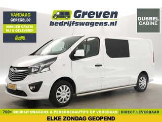 Opel Vivaro 1.6 CDTI L2H1 | MARGE! | Dubbele Cabine | 6 Persoons | LED Airco Cruise Trekhaak Navi PDC Elektrpakket