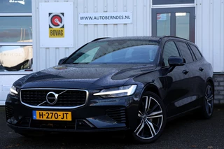 Volvo V60 2.0 T6 Twin Engine Plug in hybride PHEV AWD R-Design*NL-Auto*Perfect Onderh.*BTW*Elek. Trekhaak/ACC/Pilot Ass./Memorie/Dodehoek/Rijstrook/H&K/Stoelverw./Camera/Parkeersens.V+A/19 inch LM*