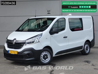 Renault Trafic 95pk Dubbel Cabine L1H1 LED Navi Airco Cruise Parkeersensoren Euro6 L1 DC Doka Mixto 6m3 Airco Cruise control