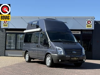 Ford Nugget Westfalia hoogdak buscamper 141 pk Euro 5 4 slaapplaatsen airco navi cruise ctr webasto standkachel trekhaak vliegen horren verduistering