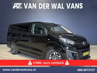 Opel Vivaro 2.0 CDTI 150pk L3H1 Dubbele Cabine Euro6 Airco | Camera | Navigatie | 5-zits | 2500kg Trekhaak Apple Carplay, Android Auto, Cruisecontrol, LM Velgen, Parkeersensoren