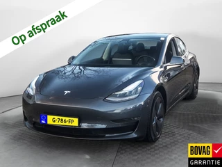 Tesla Model 3 Long Range AWD 75 kWh (461 PK) 1e-Eig, Tesla-Dealer-Onderh, 12-Mnd-BOVAG, NL-Auto, Panoramadak, Leer, Autopilot, Keyless-Entry/Start, Achteruitrijcamera, Parkeersensoren, Bluetooth, Premium-Audio, Stoelverwarming-V+A, DAB, Licht-Zicht-Pakket, Lm-Velgen-18Inch, Privacy-Glas