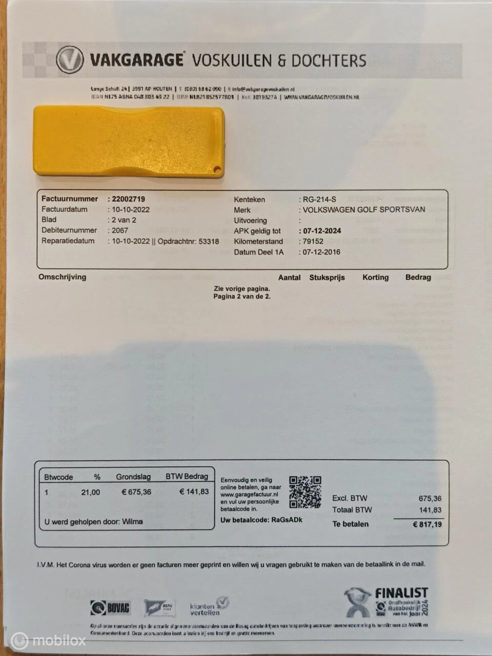 Hoofdafbeelding Volkswagen Golf Sportsvan