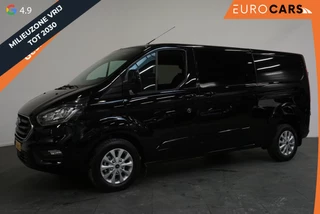 Ford Transit Custom 300 2.0 TDCI L2H1 Limited Dubbele cabine  Navi| Airco| 2 Schuifdeuren | Trekhaak| PDC| Carplay| DAB|