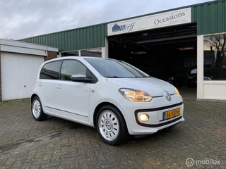 Volkswagen Up! 1.0 high up! BM, Cruise, Lederpakket, White, Parksensor, Stoelverw.