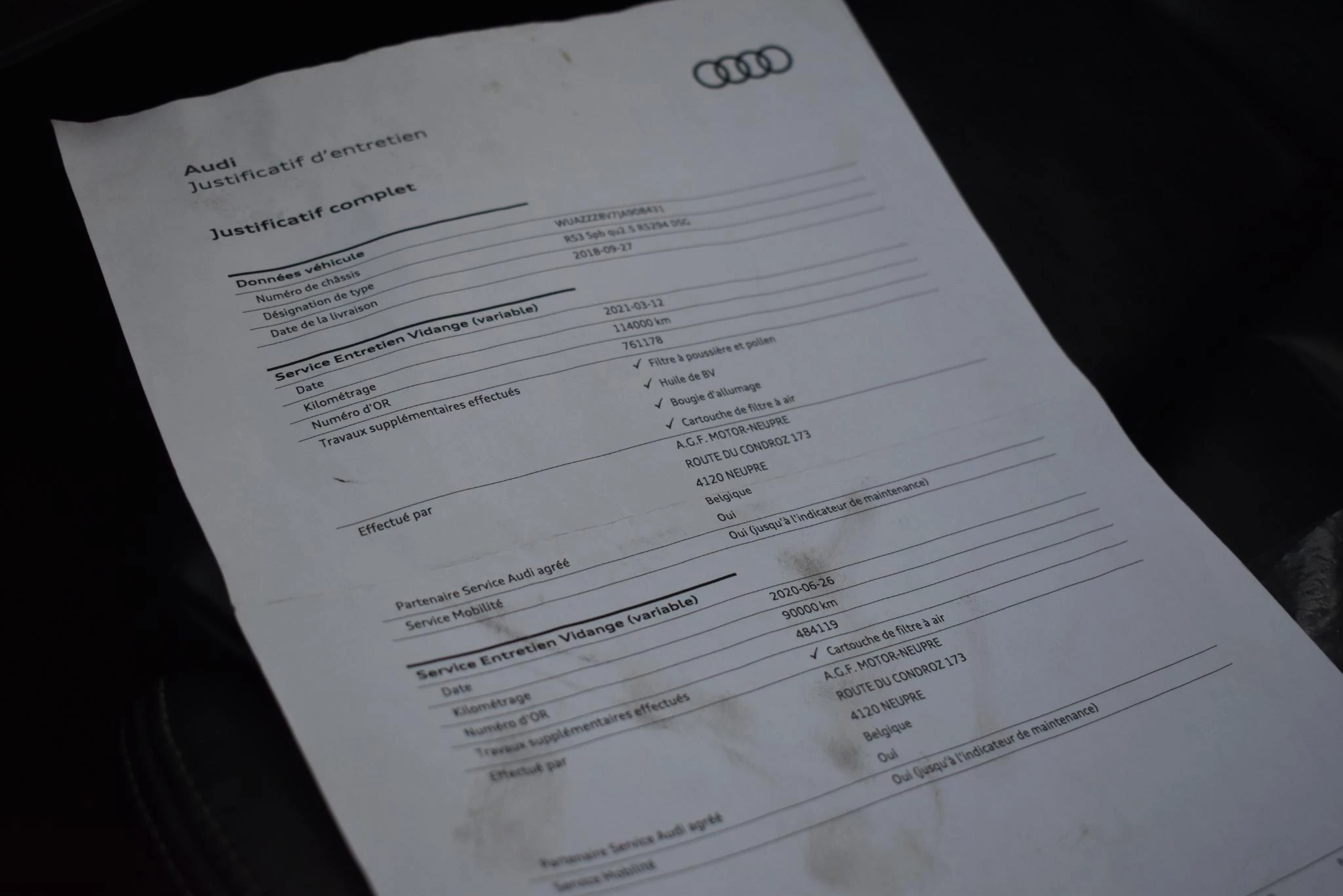 Hoofdafbeelding Audi RS3