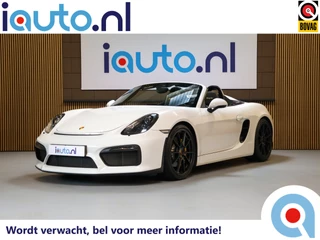 Hoofdafbeelding Porsche Boxster Porsche Boxster Spyder 3.8 Origineel NL/Keramisch/Sport Chrono/Carbon Kuipen/Sportuitlaat/Carplay/Gele accenten/CC