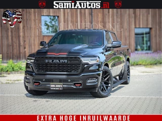 Dodge Ram 1500 Limited Night High Output 540HP 706Nm | Massage + Full Option | De Meest Luxe en Volle Pick-Up in zijn Klasse | Comfortabele Dubbele Cabine met Royale 5 Zitplaatsen | BPM vrij | Nu Leverbaar uit Voorraad | Voorraad Nr 2334 - 5409