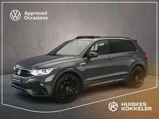 Volkswagen Tiguan R-Line Business+ 1.5 TSI 150pk DSG Automaat Trekhaak, Panoramadak, Adaptive cruise control, Black style, Achteruitrijcamera, LED matrix koplampen