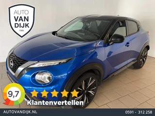Hoofdafbeelding Nissan Juke Nissan Juke 1.0 DIG-T N-Design AIRCO CLIMA NAVI CRUISE BT VELGEN CAMERA PRIVACYGLAS ZWART DAK ZEER NETTE AUTO
