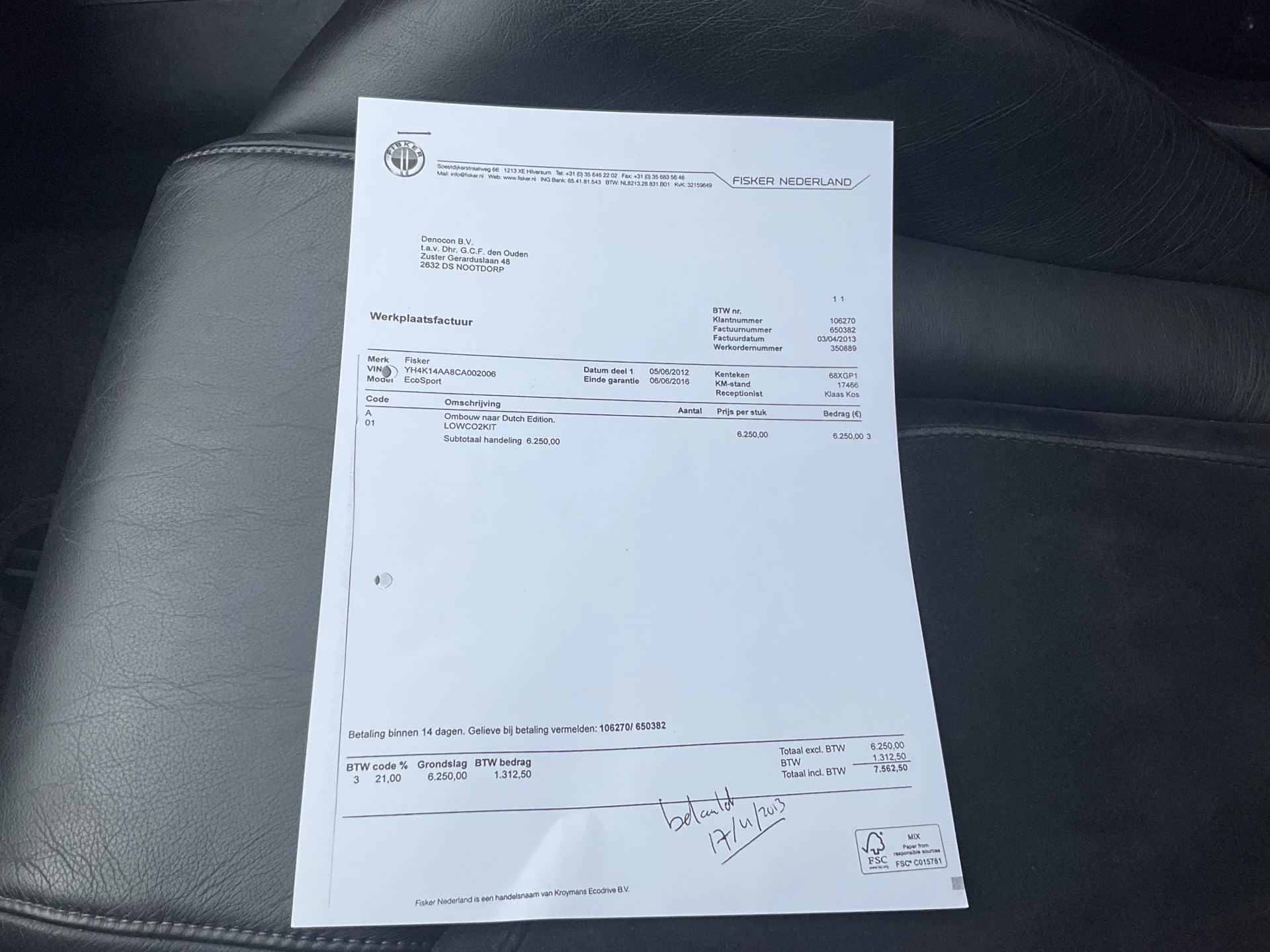 Hoofdafbeelding Fisker Karma