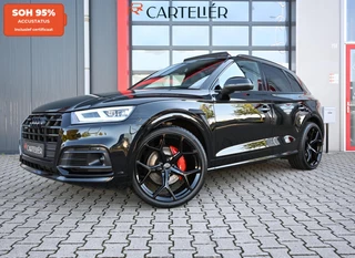 Audi Q5 55 TFSI e S-Line Quattro Competition Black Edition | Luchtvering | Pano | B&O | 22'' | SOH 95% | Ambilight+ | Matrix Led | Camera | Head-Up | Electic Seats | Memory | Trekhaak | Blind Spot | ACC | Lane Assist | Virtual Cockpit | Carplay