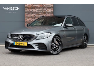 Mercedes-Benz C-Klasse Estate 300 e Business Solution AMG | Luchtvering | Panoramadak | Burmester | Memory | Camera | Spoorpakket | Dodehoekassistent | Multibeam LED | Sfeerverlichting |