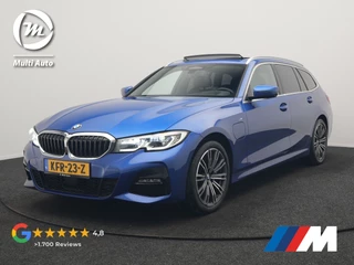 BMW 3 Serie Touring 330e M Sport PHEV 293pk Dealer O.H. | Trekhaak Af Fabriek | Panodak | Head Up | Adaptive Cruise | 360 Camera | Harman / Kardon | Laser LED | Alcantara Sportstoelen Memory & Verwarmd | Keyless | Sfeerverlichting | Stuur Verwarmd | Plug In Hybrid |