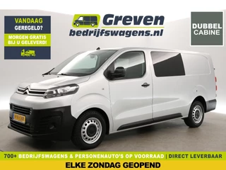Citroën Jumpy 2.0 BlueHDI L3H1 | MARGE! | Dubbele Cabine | 5 Persoons | Airco Cruise Carplay Navi PDC Trekhaak