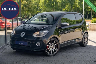 Volkswagen Up! 1.0 high up! Black|Airco|Leder|Navi|Cruise|Stoelverwarming|Nieuwe APK|Perfect Onderhouden