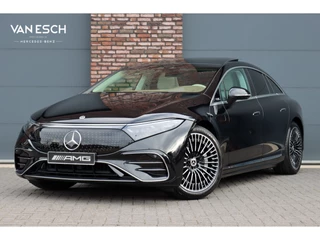 Hoofdafbeelding Mercedes-Benz EQS Mercedes-Benz EQS 450+ AMG Line 118 kWh | Facelift | Hyperscreen | Airmatic | Achterasbesturing | Distronic+ | HUD | Verwarmd Stuurwiel | Massage | Stoelventilatie | Digital Light | Panoramadak | Trekhaak |