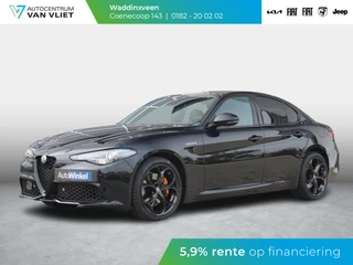 Alfa Romeo Giulia 2.0 Turbo Aut. 320pk AWD Veloce | Schuif-/Kanteldak | Xenon | Navi | Leder | Apple Carplay | 19" | Adas 2 | Stoel-/stuurverwarming | Camera | Harman Kardon