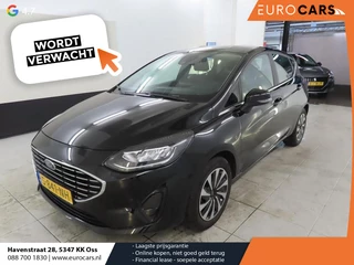 Ford Fiesta 1.0 EcoBoost Hybrid Titanium Climate control Navigatie Cruise control LED Apple Carplay/ Android Auto Achteruitrij camera Parkeersensor voor