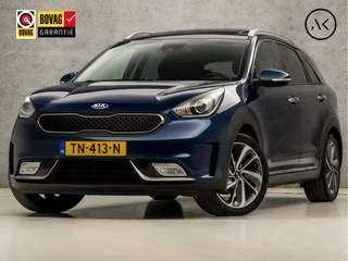 Kia Niro 1.6 GDi Hybrid Sport 142Pk Automaat (SCHUIFDAK, APPLE CARPLAY, NAVIGATIE, CAMERA, LEDER, STUUR/STOELVERWARMING, SPORTSTOELEN, GETINT GLAS, NIEUWE APK, NIEUWSTAAT)