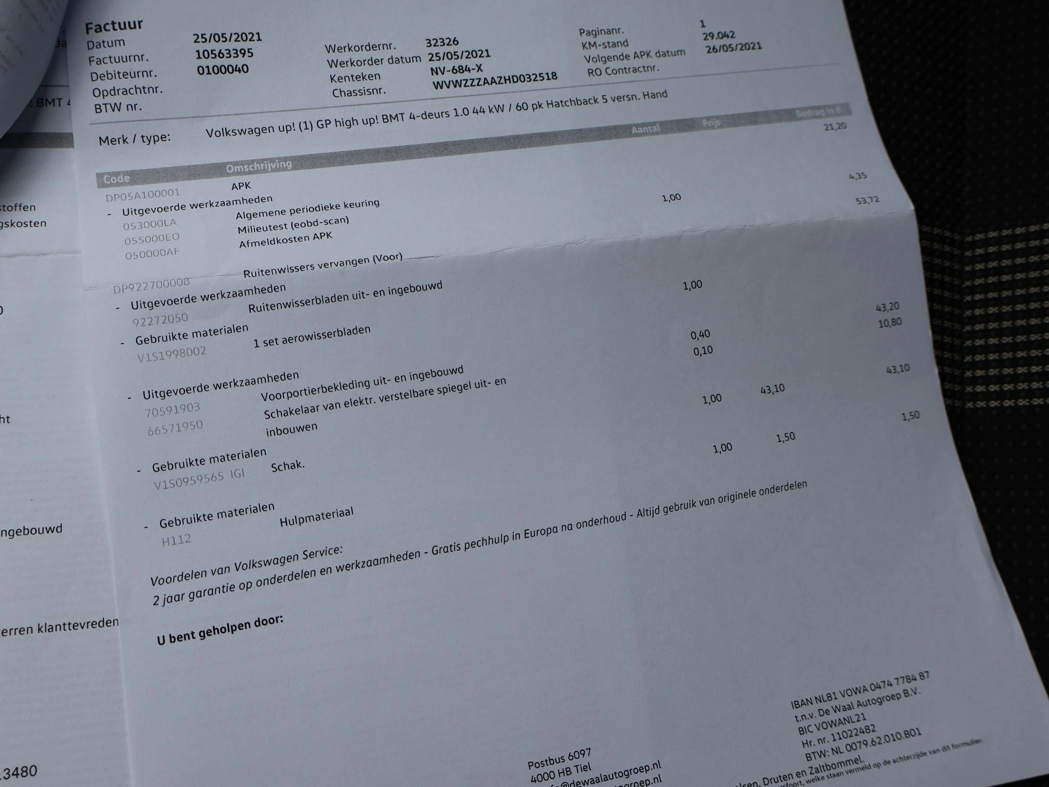 Hoofdafbeelding Volkswagen up!