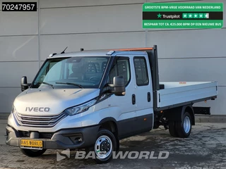 Iveco Daily 35C18 3.0L Automaat 180PK Dubbel Cabine Open Laadbak 2025-Model Dubbellucht 3,5t Trekvermogen ACC LED Navi Euro6 Pritsche Pickup Airco Dubbel cabine