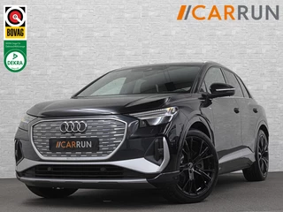 Audi Q4 e-tron 45 Quattro S-Line 77 / 82 kWh | ACC | Matrix-LED | Keyless-Entry | Standkachel | Carplay | Lane Assist | 3-Zone Clima | Stoelverwarming | Getint Glas | Autom. Parkeren | Virtual Cockpit |