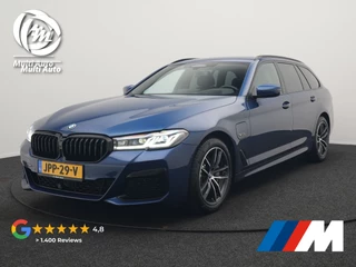 BMW 5 Serie Touring 530e M Sport Plug In Hybrid 294pk PHEV | Adaptive Cruise | Laser LED | Head Up | Camera | Lederen Sportstoelen & Stuur Verwarmd | Sfeerverlichting | Apple Carplay | Keyless | Blis | Navigatie | DAB |